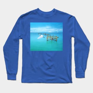 Graceful Flight of the Egret Long Sleeve T-Shirt